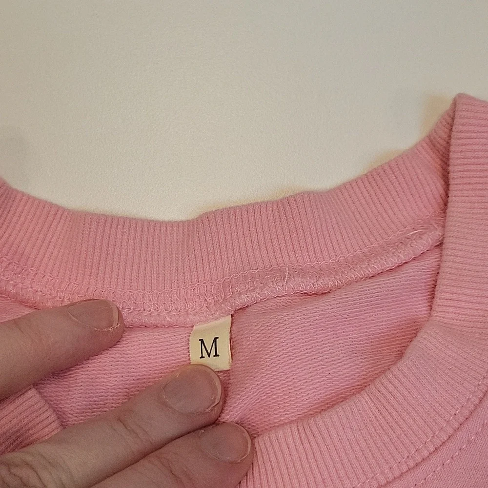 Pink Cat Graphic Sweatshirt